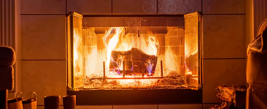 Mendota Hearth Landscape Fireplace Installation in East Mountain, Connecticut