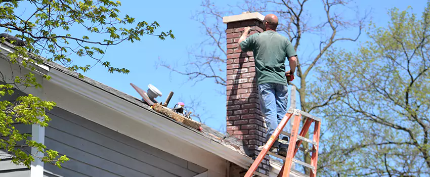 Vinyl and PVC Chimney Flashing Installation in East Mountain, CT